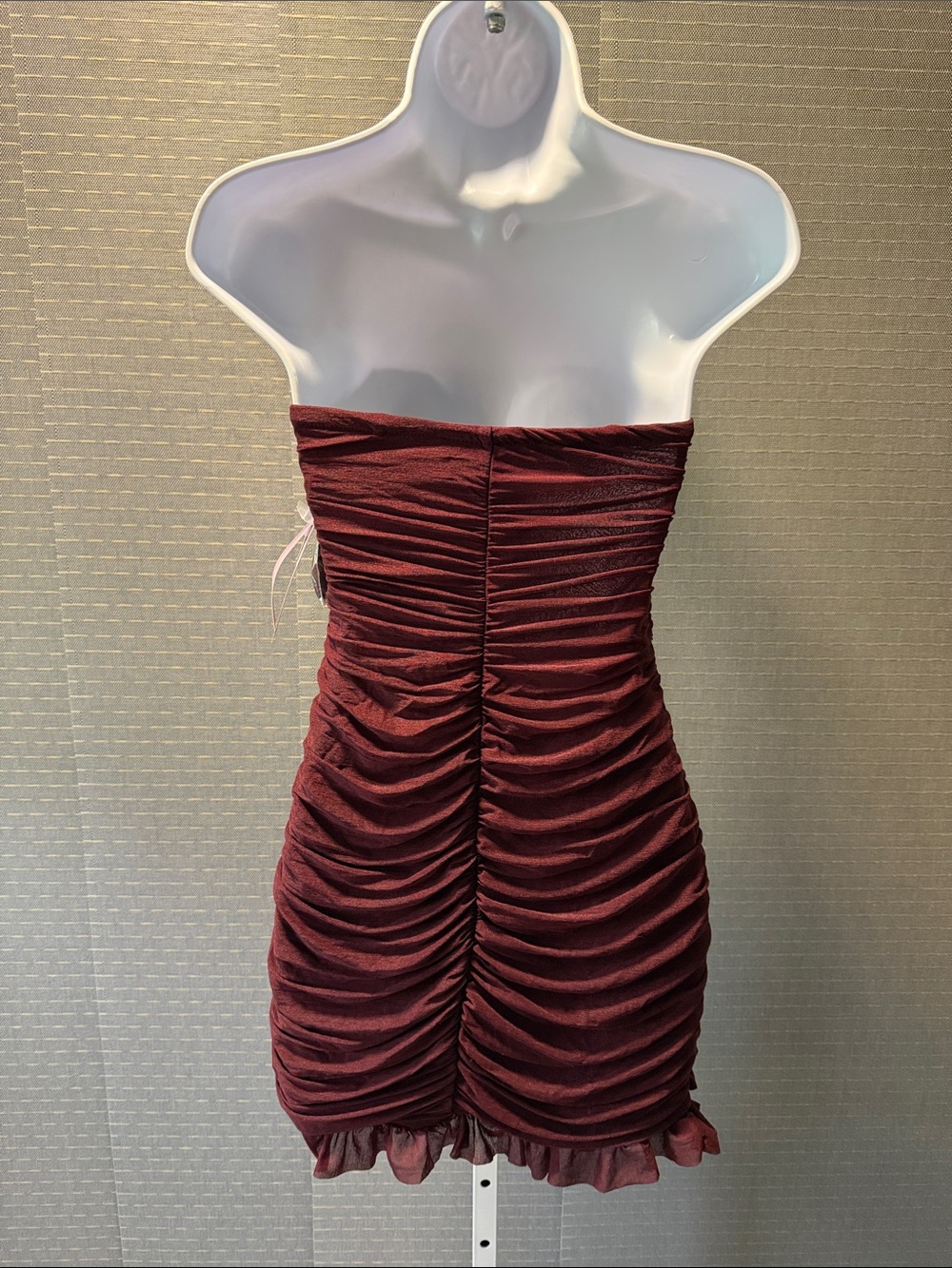Wild Fable Strapless Ruffled Ruched Mini Dress - Picture 2 of 13